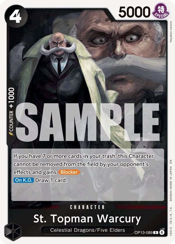 St. Topman Warcury - One Piece Card Game - MoxLand