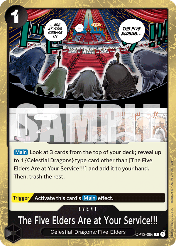 The Five Elders Are at Your Service!!! - One Piece Card Game - MoxLand