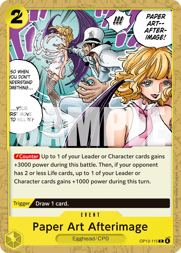 Paper Art Afterimage - One Piece Card Game - MoxLand