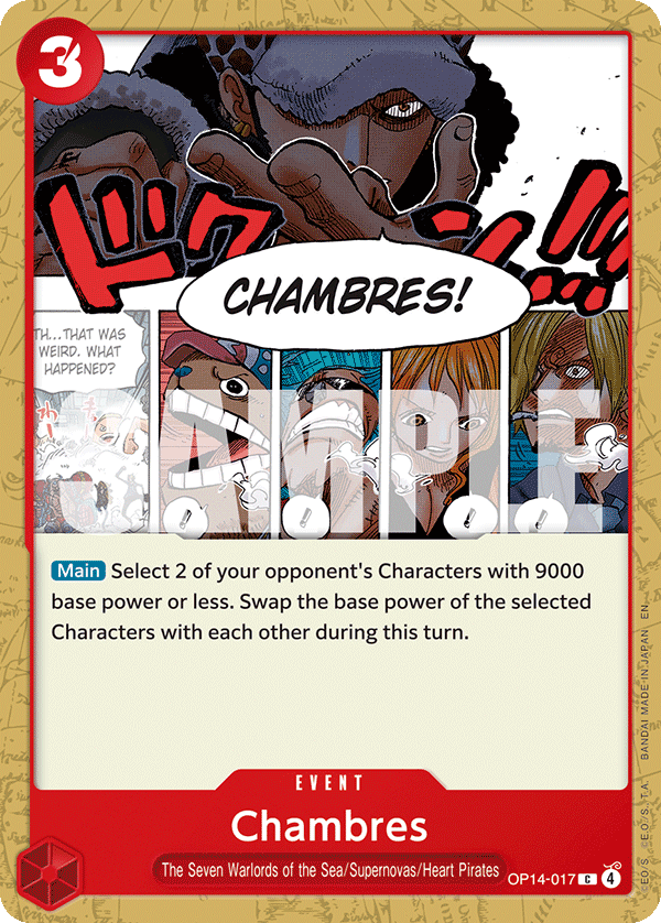 Chambres - One Piece Card Game - MoxLand