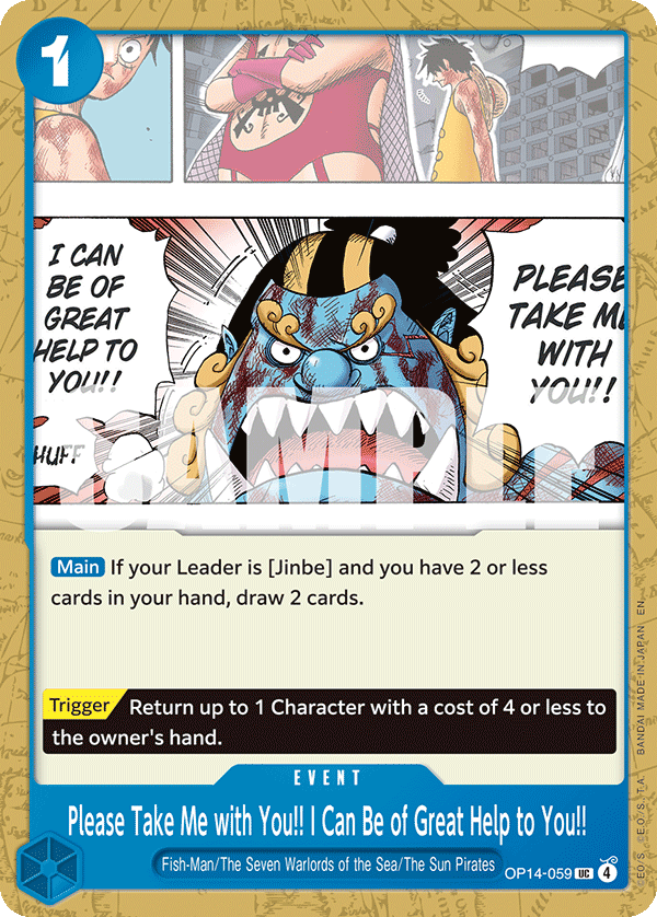 Please Take Me with You!! I Can Be of Great Help to You!! - One Piece Card Game - MoxLand