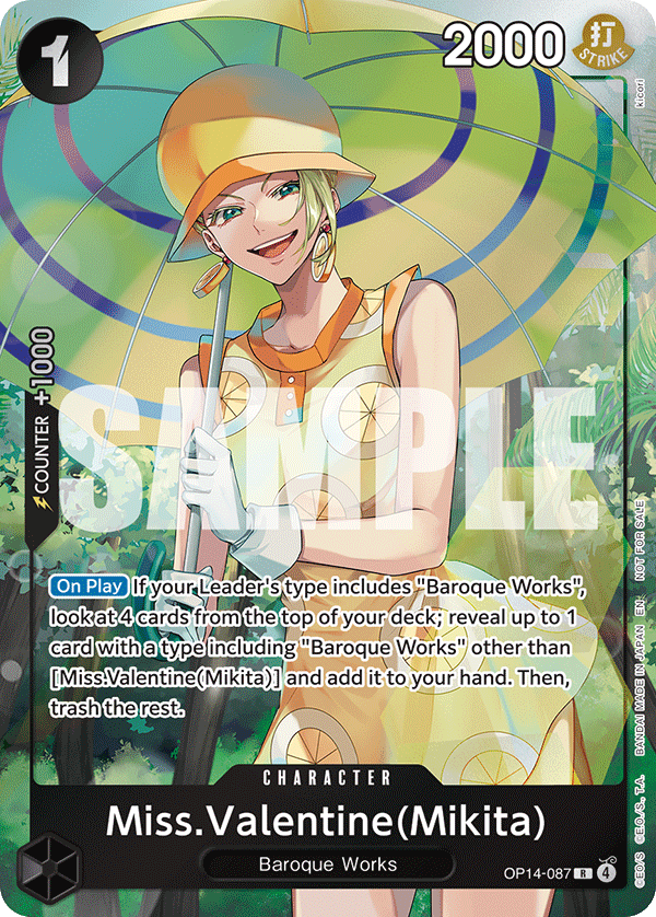 Miss.Valentine(Mikita) - One Piece Card Game - MoxLand