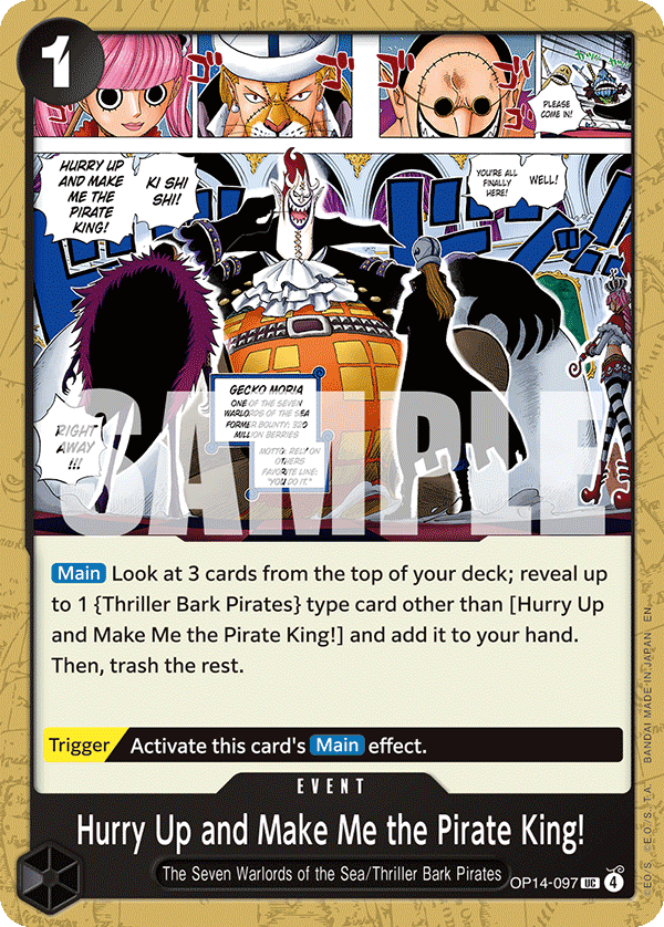 Hurry Up and Make Me the Pirate King! - One Piece Card Game - MoxLand