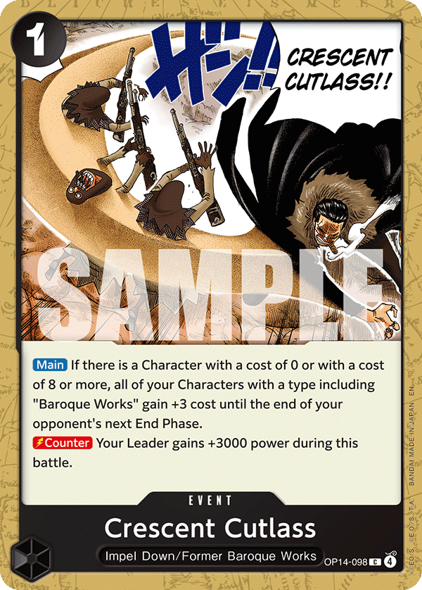 Crescent Cutlass - One Piece Card Game - MoxLand
