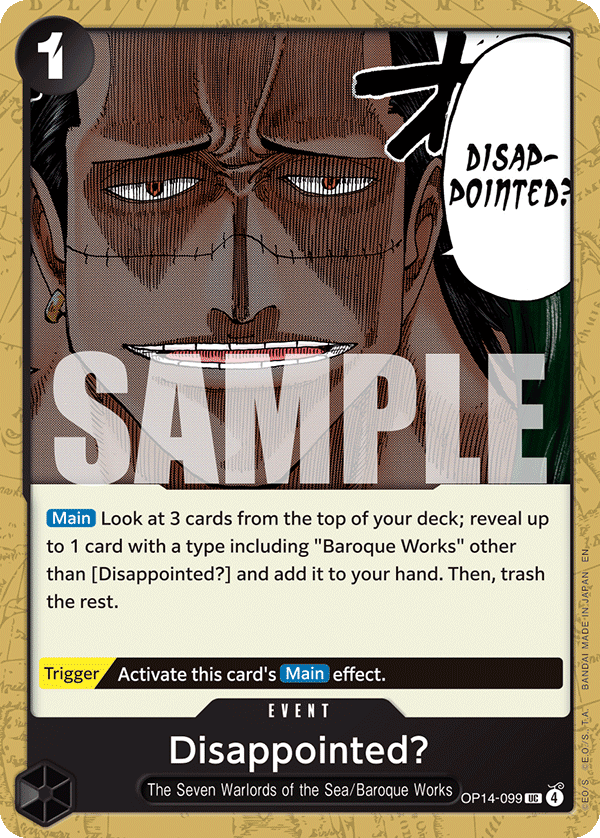 Disappointed? - One Piece Card Game - MoxLand