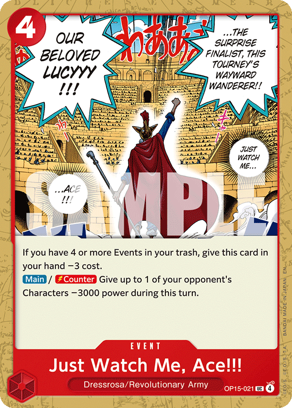 Just Watch Me, Ace!!! - One Piece Card Game - MoxLand