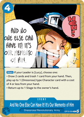 And No One Else Can Have It! It's Our Memento of Him - One Piece Card Game - MoxLand