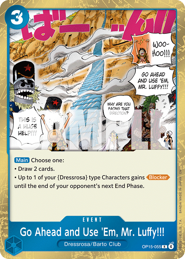 Go Ahead and Use 'Em, Mr. Luffy!!! - One Piece Card Game - MoxLand