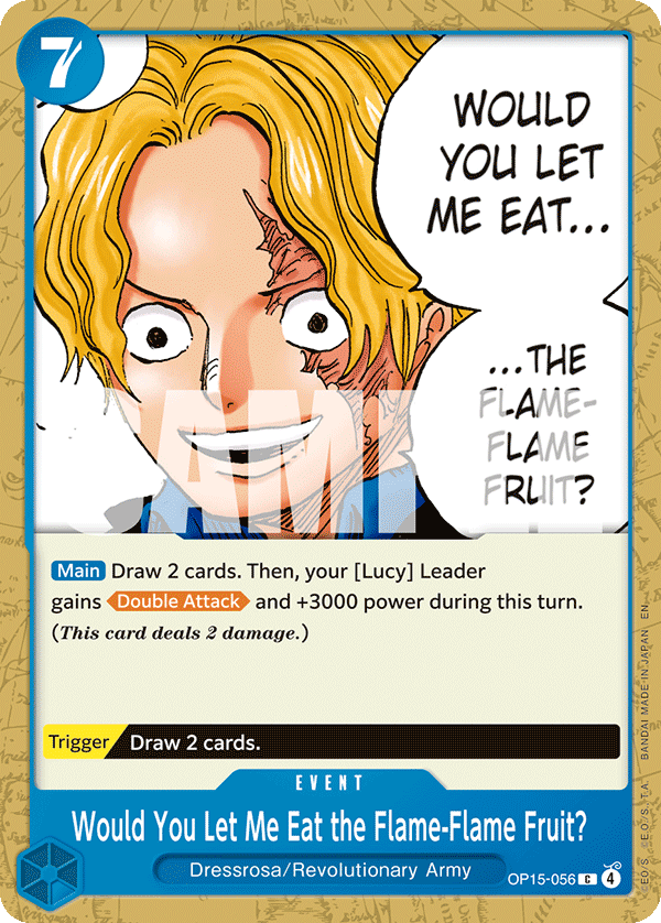 Would You Let Me Eat the Flame-Flame Fruit? - One Piece Card Game - MoxLand