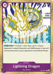 Lightning Dragon - One Piece Card Game - MoxLand