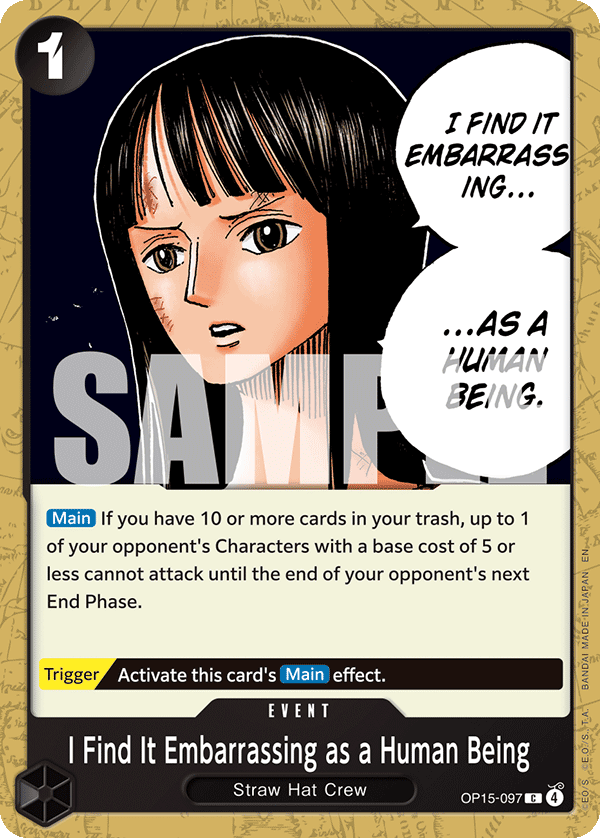 I Find It Embarrassing as a Human Being - One Piece Card Game - MoxLand