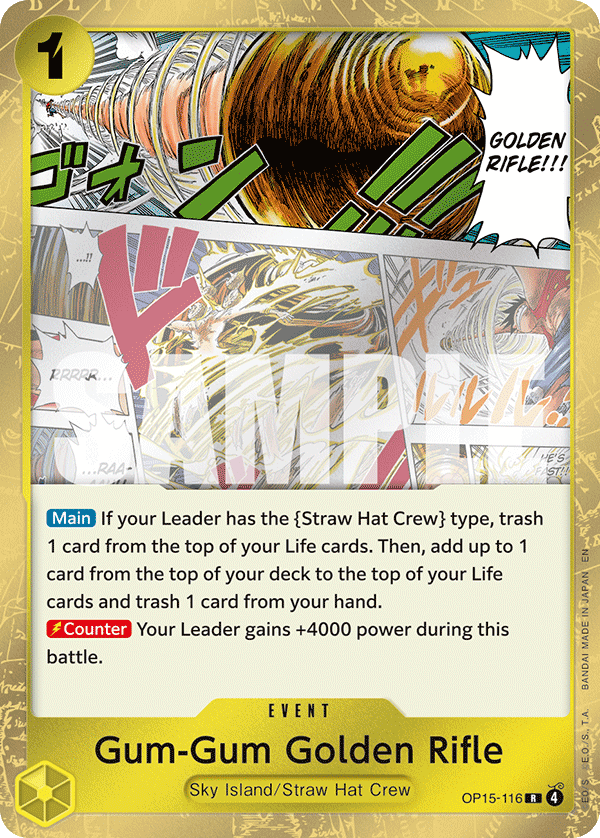 Gum-Gum Golden Rifle - One Piece Card Game - MoxLand