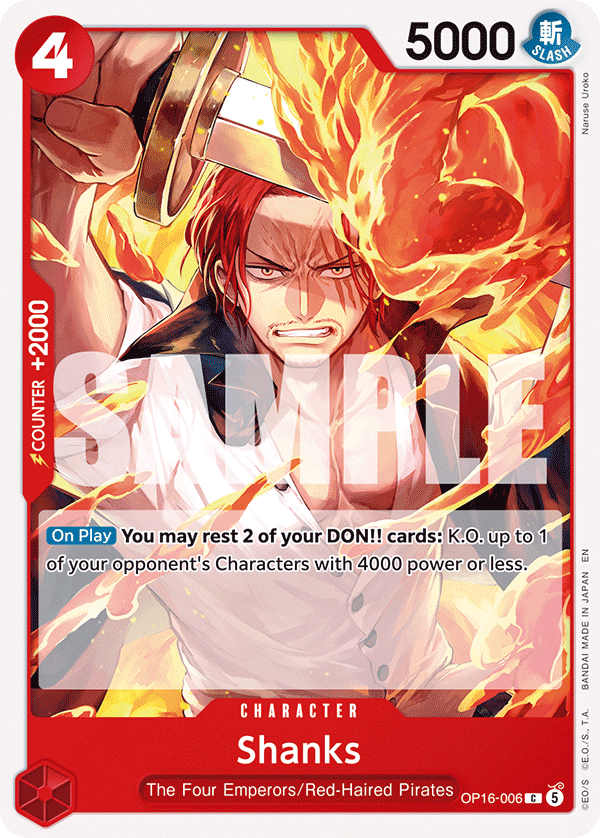 Shanks - One Piece Card Game - MoxLand