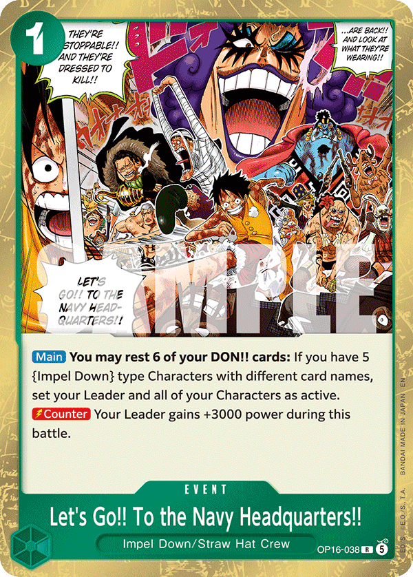 Let's Go!! To the Navy Headquarters!! - One Piece Card Game - MoxLand