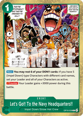 Let's Go!! To the Navy Headquarters!! - One Piece Card Game - MoxLand