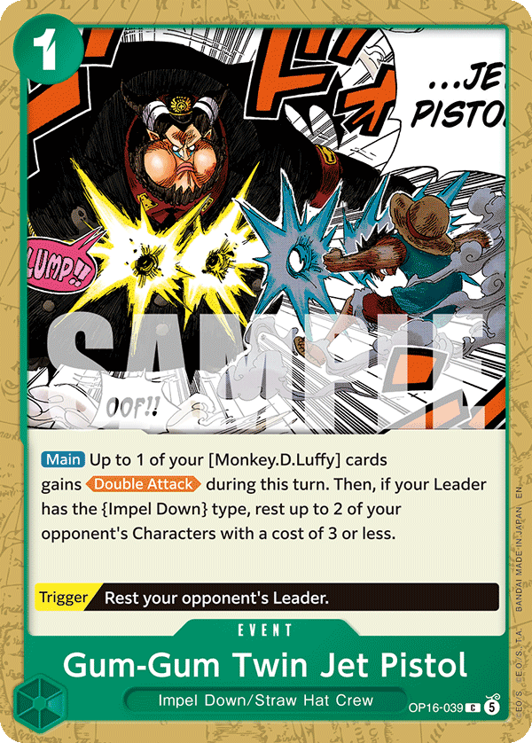 Gum-Gum Twin Jet Pistol - One Piece Card Game - MoxLand