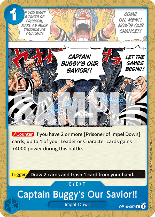 Captain Buggy's Our Savior!! - One Piece Card Game - MoxLand