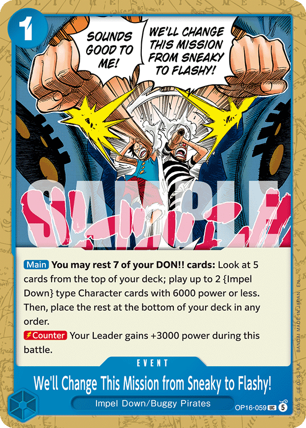We'll Change This Mission from Sneaky to Flashy! - One Piece Card Game - MoxLand