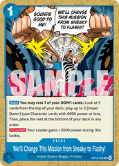 We'll Change This Mission from Sneaky to Flashy! - One Piece Card Game - MoxLand