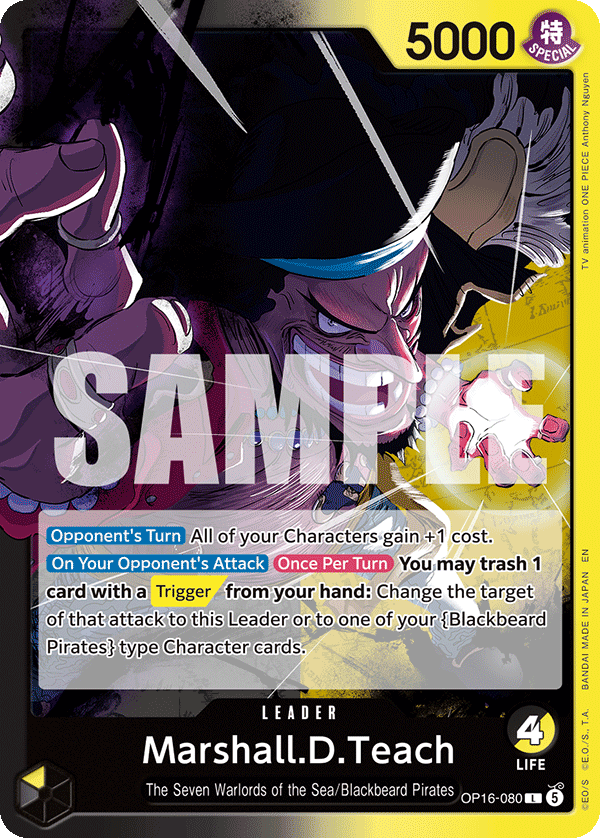 Marshall.D.Teach - One Piece Card Game - MoxLand