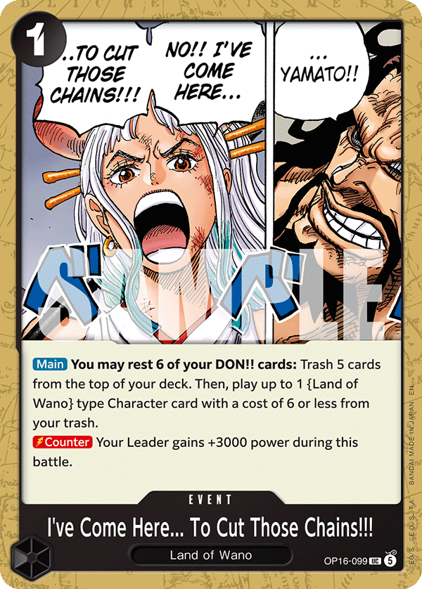 I've Come Here... To Cut Those Chains!!! - One Piece Card Game - MoxLand