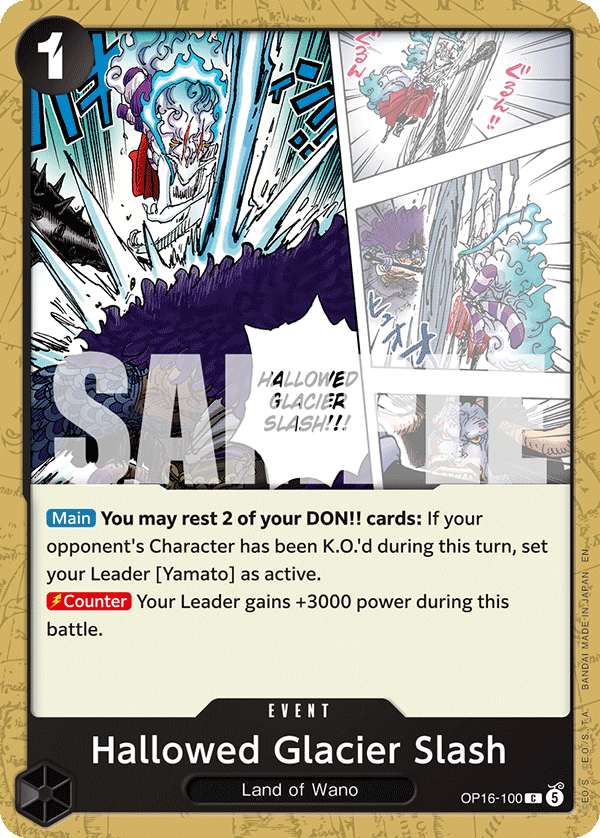 Hallowed Glacier Slash - One Piece Card Game - MoxLand
