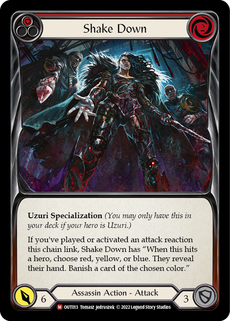 Shake Down (Red) - Flesh and Blood TCG - MoxLand