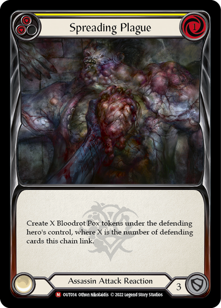 Spreading Plague (Yellow) - Flesh and Blood TCG - MoxLand
