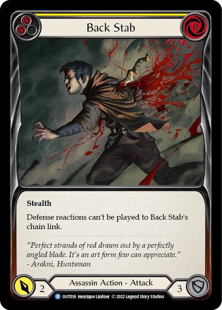 Back Stab (Yellow) - Flesh and Blood TCG - MoxLand