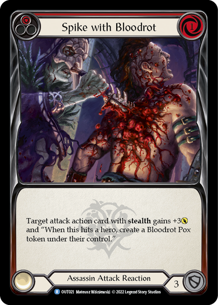 Spike with Bloodrot (Red) - Flesh and Blood TCG - MoxLand