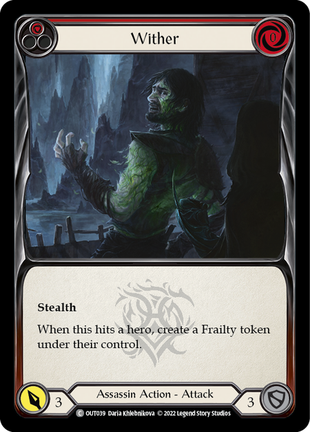 Wither (Red) - Flesh and Blood TCG - MoxLand