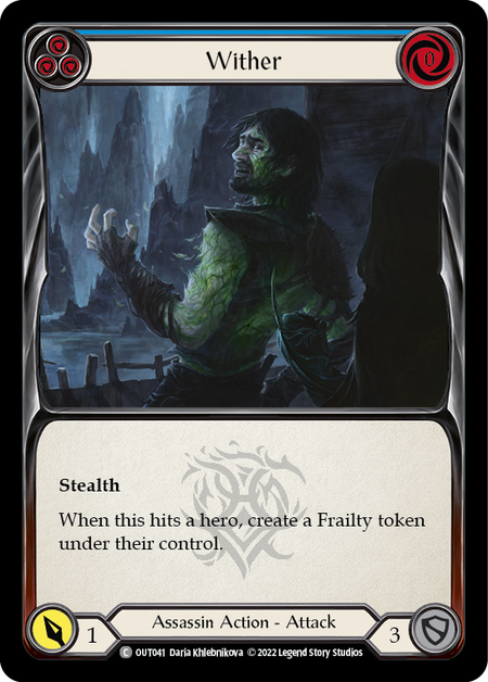 Wither (Blue) - Flesh and Blood TCG - MoxLand