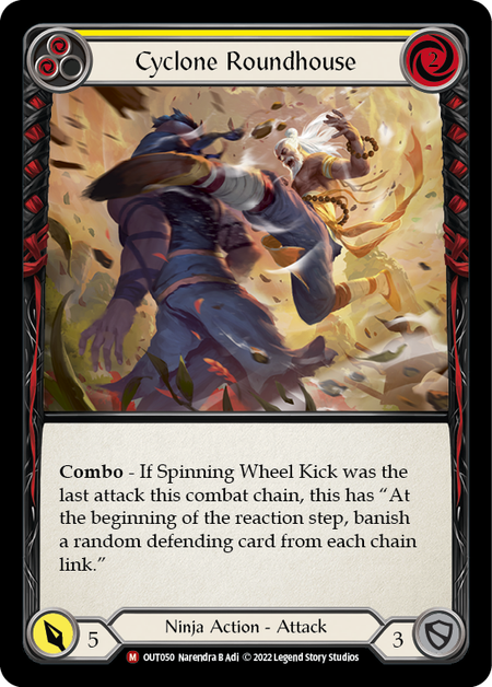 Cyclone Roundhouse (Yellow) - Flesh and Blood TCG - MoxLand