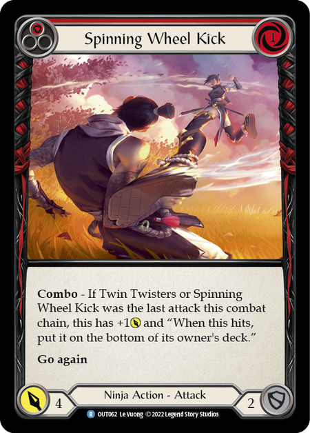 Spinning Wheel Kick (Red) - Flesh and Blood TCG - MoxLand