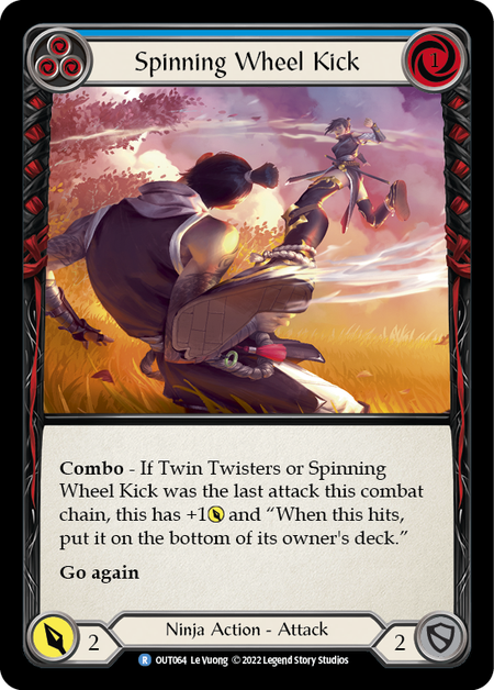 Spinning Wheel Kick (Blue) - Flesh and Blood TCG - MoxLand
