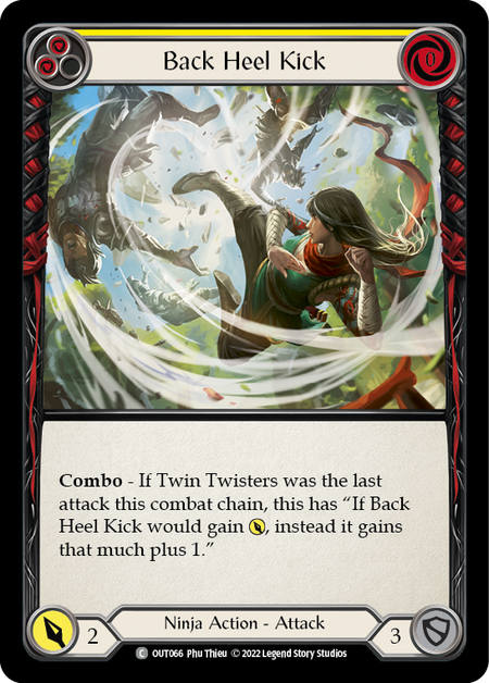 Back Heel Kick (Yellow) - Flesh and Blood TCG - MoxLand