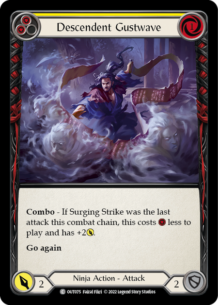 Descendent Gustwave (Yellow) - Flesh and Blood TCG - MoxLand