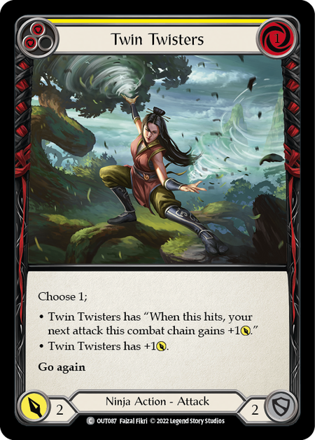 Twin Twisters (Yellow) - Flesh and Blood TCG - MoxLand