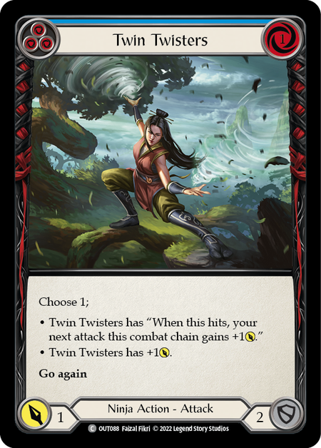 Twin Twisters (Blue) - Flesh and Blood TCG - MoxLand