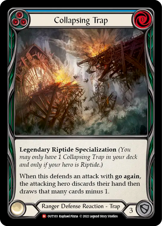 Collapsing Trap (Blue) - Flesh and Blood TCG - MoxLand