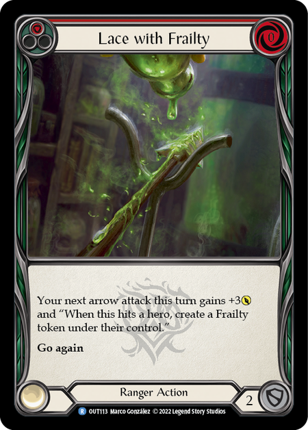 Lace with Frailty (Red) - Flesh and Blood TCG - MoxLand
