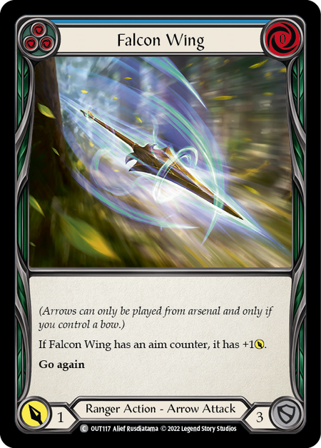 Falcon Wing (Blue) - Flesh and Blood TCG - MoxLand