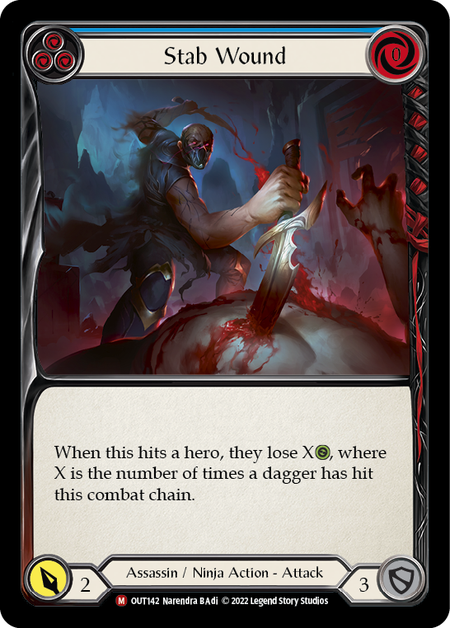 Stab Wound (Blue) - Flesh and Blood TCG - MoxLand