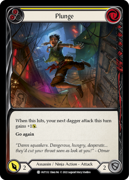 Plunge (Yellow) - Flesh and Blood TCG - MoxLand