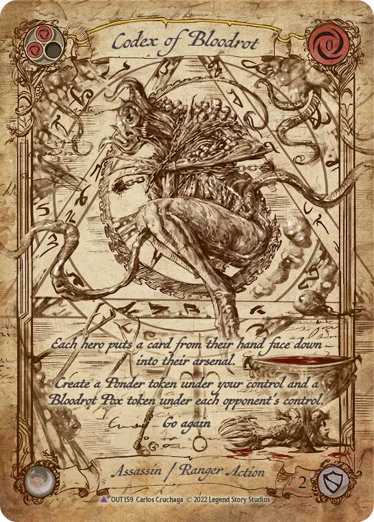 Codex of Bloodrot (Yellow) - Flesh and Blood TCG - MoxLand