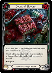 Codex of Bloodrot (Yellow) - Flesh and Blood TCG - MoxLand