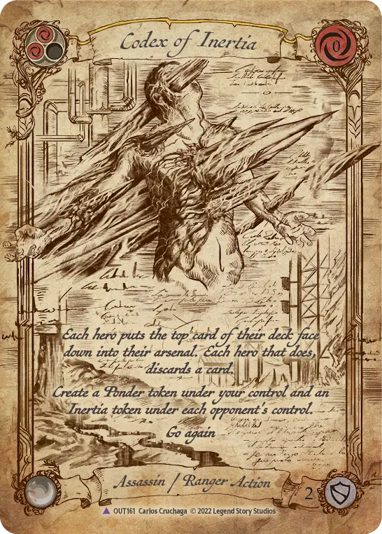 Codex of Inertia (Yellow) - Flesh and Blood TCG - MoxLand