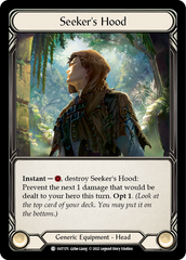 Seeker's Hood - Flesh and Blood TCG - MoxLand