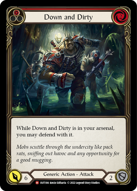 Down and Dirty (Red) - Flesh and Blood TCG - MoxLand