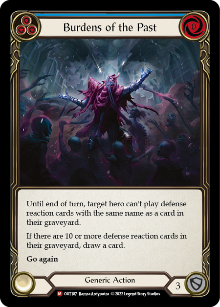Burdens of the Past (Blue) - Flesh and Blood TCG - MoxLand